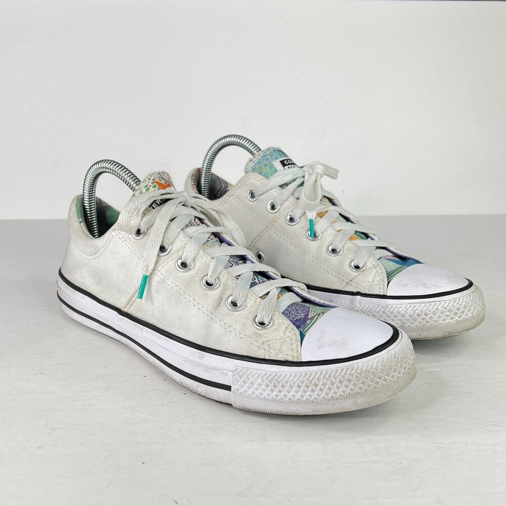 Converse Madison Low Top Mosaic Star Shoes Sneaker White Womens 9